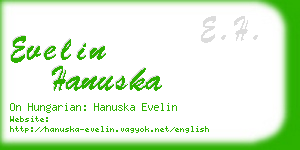 evelin hanuska business card